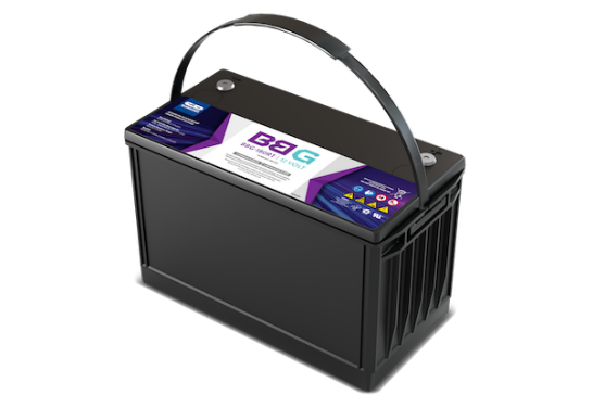 Molded battery case example