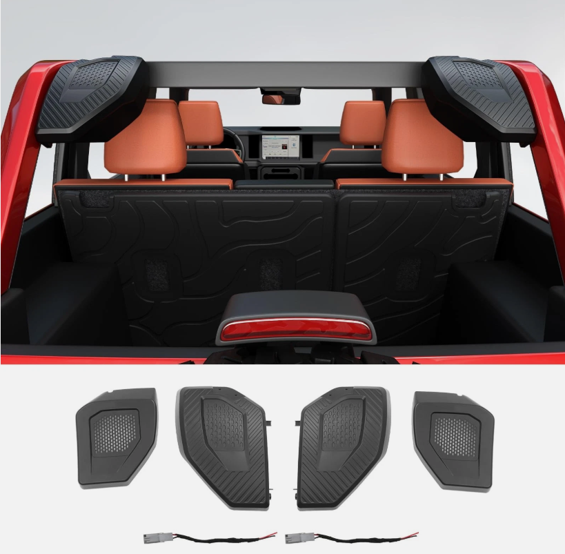 Finished component installed in the vehicle interior