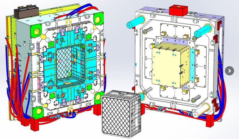 Multi-cavity mold design in CAD
